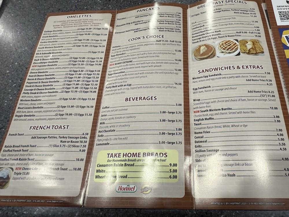 Wade's Diner Menu image 3